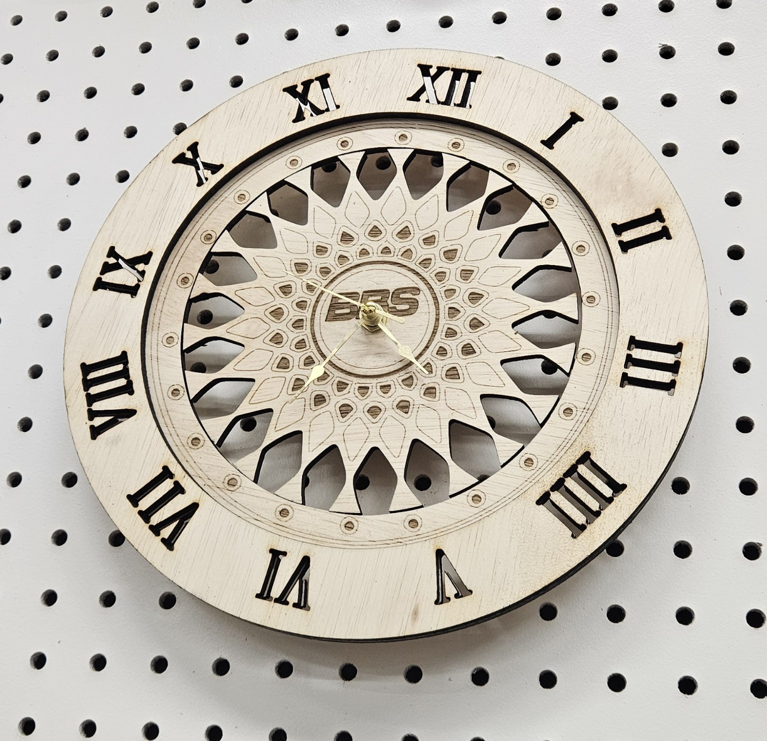 Custom BBS wheel inspired wall clock